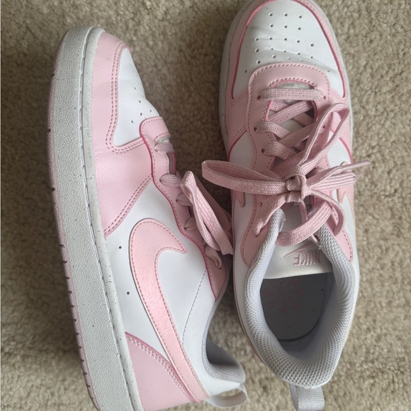 Nike Shoes - Pink and White Nike Low-Top Sneakers